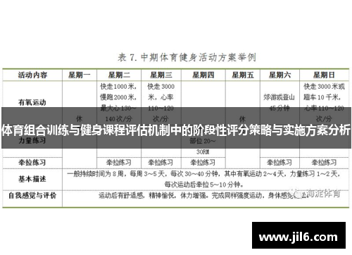 体育组合训练与健身课程评估机制中的阶段性评分策略与实施方案分析